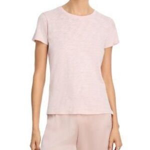 NEW $165 ATM slub jersey schoolboy tee top in faded rose Medium
